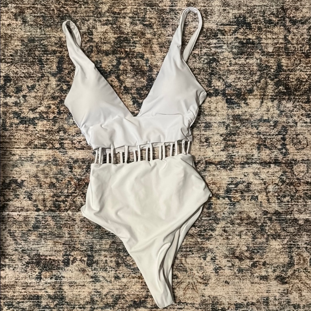 Women’s White One Piece Swimsuit